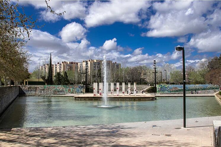 Étang du parc Delicias de Zaragoza