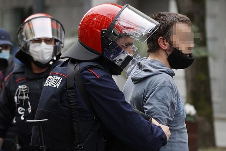 Un détenu par l'Ertzaintza lors des incidents enregistrés par ...