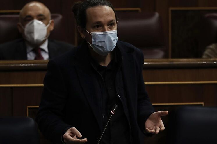 Le deuxième vice-président du gouvernement, Pablo Iglesias, la semaine ...
