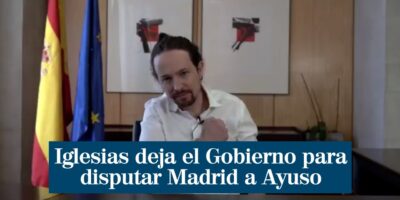 Pablo Iglesias quitte le gouvernement pour contester Ayuso la Communauté de Madrid