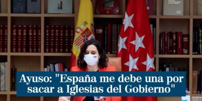 Isabel Daz Ayuso: « L&rsquo;Espagne m&rsquo;en doit une, nous avons sorti Pablo Iglesias de La Moncloa »