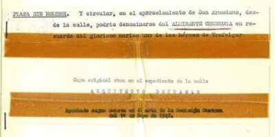 Les archives de Palma démontent l&rsquo;excuse du maire pour effacer les rues des héros de Trafalgar