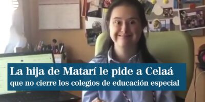 La vidéo de la fille de Juan Jos Matar demandant à Isabel Cela de ne pas fermer les écoles spéciales