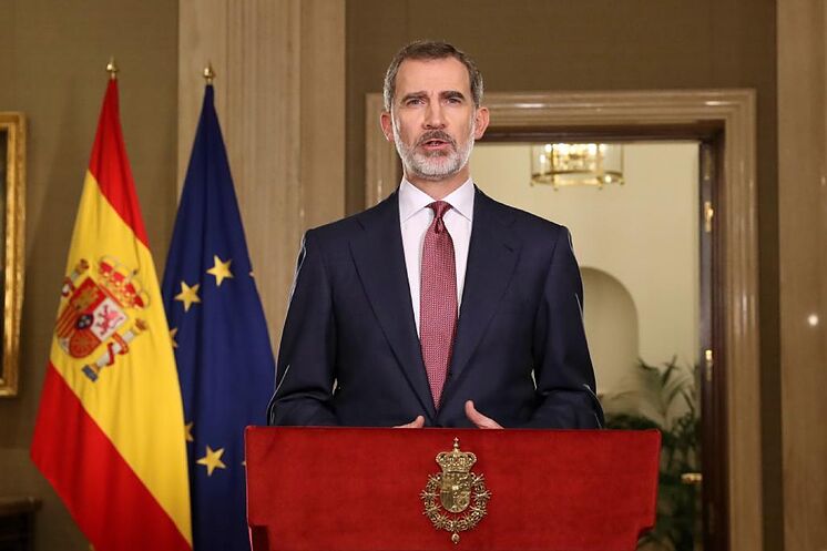 Felipe VI, lors de son message aux Espagnols