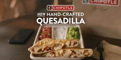 Chipotle lance une nouvelle Quesadilla fabriquée à la main en tant que première entrée entièrement numérique personnalisable