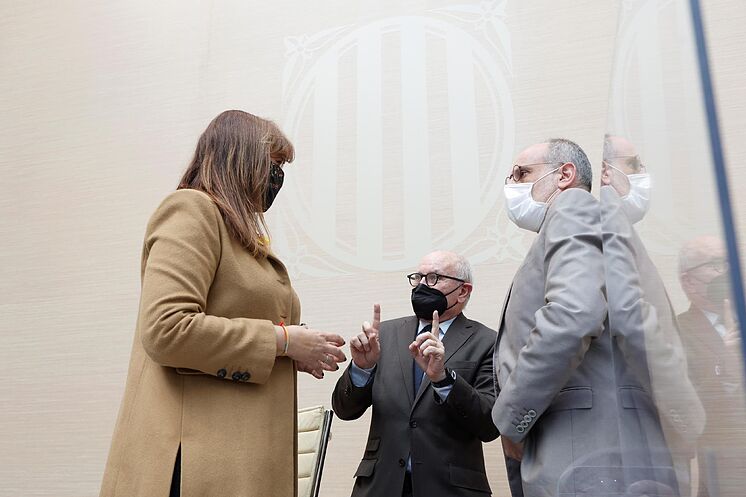 GRAFCAT574.  BARCELONE - La présidente du Parlement, Laura Borr