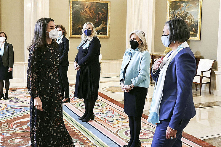 La reine Letizia reçoit l'Asociaci