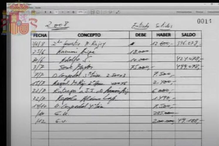 Un des documents de la boîte PP B exposés au procès du ...