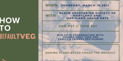 Le Maryland utilise par défaut Veg pendant la semaine hivernale des restaurants végétaliens