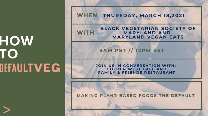Le Maryland utilise par défaut Veg pendant la semaine hivernale des restaurants végétaliens Le Maryland utilise par défaut Veg pendant la semaine hivernale des restaurants végétaliens