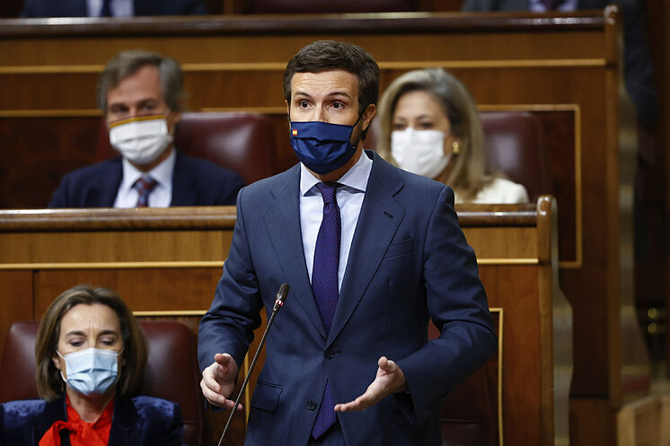 Pablo Casado, à un moment de son intervention