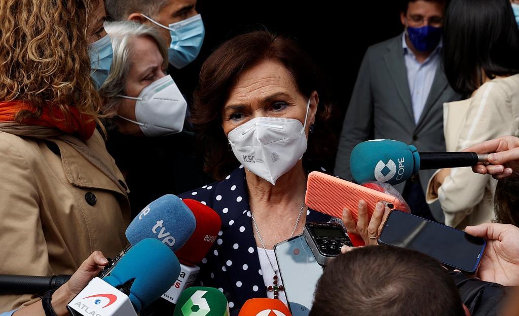 La première vice-présidente, Carmen Calvo