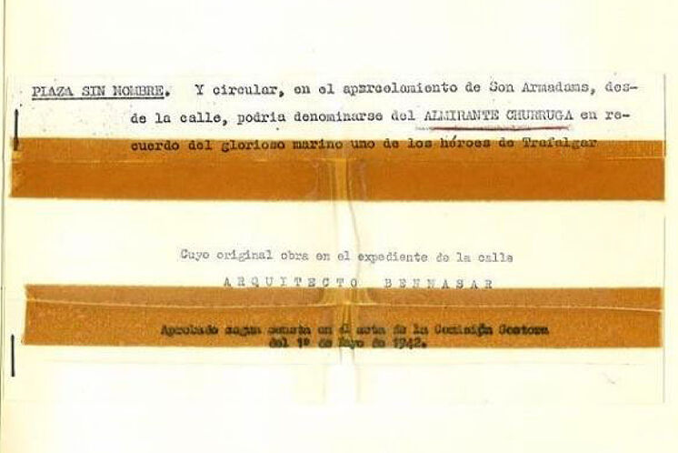 Document du dossier utilisé en 1942 pour baptiser la place ...
