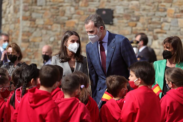 Los Reyes, avec les élèves de l'école Mar