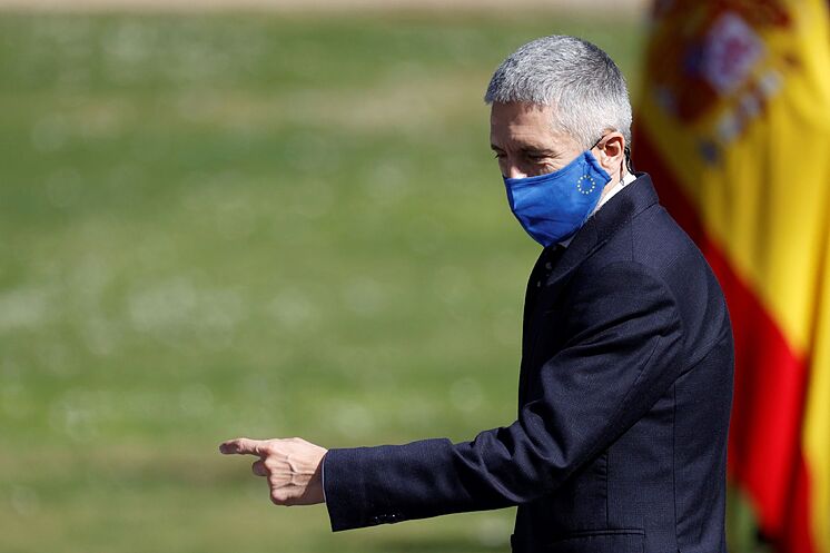 Le ministre de l'Intérieur, Fernando Grande-Marlaska, dans l'acte pour la ...