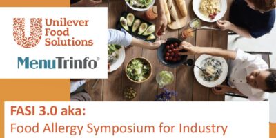 MenuTrinfo a organisé un symposium virtuel sur les allergies alimentaires parrainé par Unilever Food Solutions