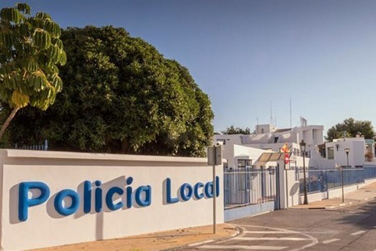 Façade du quartier général de la police