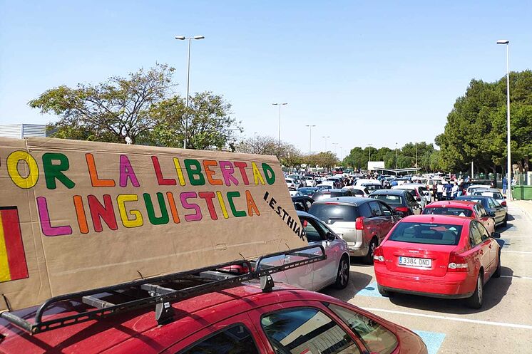 Un moment de protestation à Pilar de la Horadada.