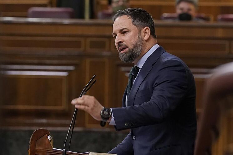 Santiago Abascal, lors d'une intervention