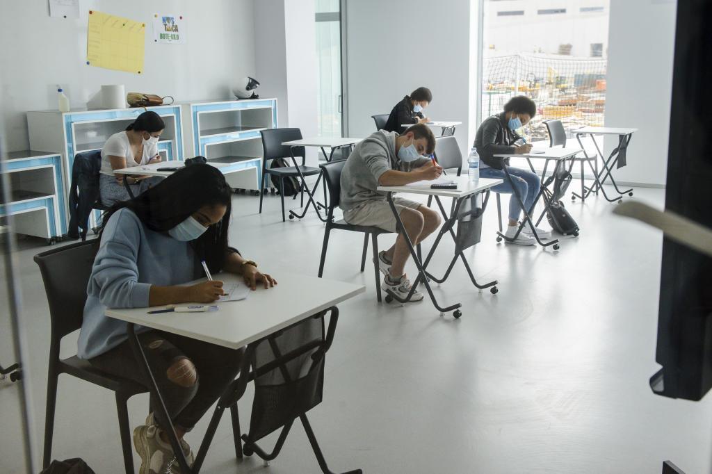 Les étudiants d'un centre de Pa
