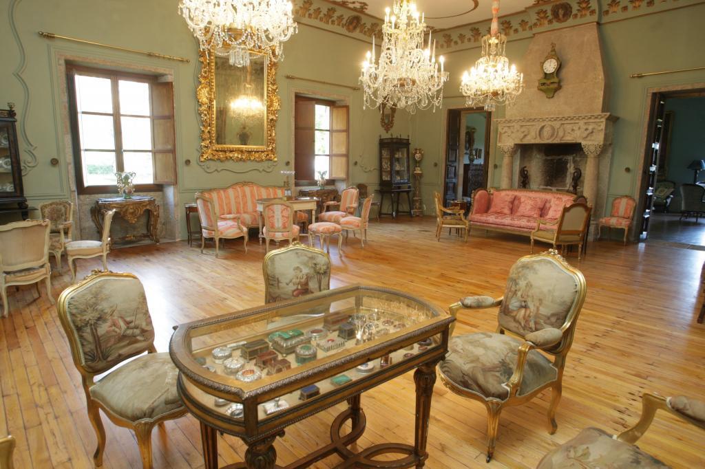 Une des chambres du Pazo de Meir