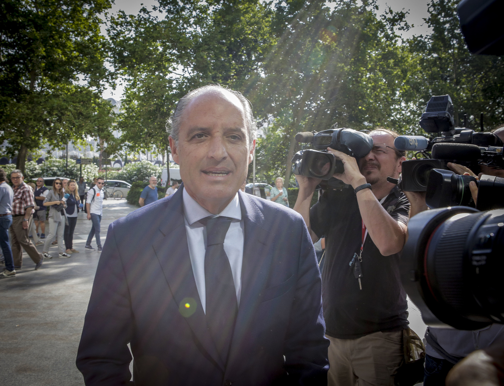 Camps, en 2019, lors de la déclaration de cette affaire.
