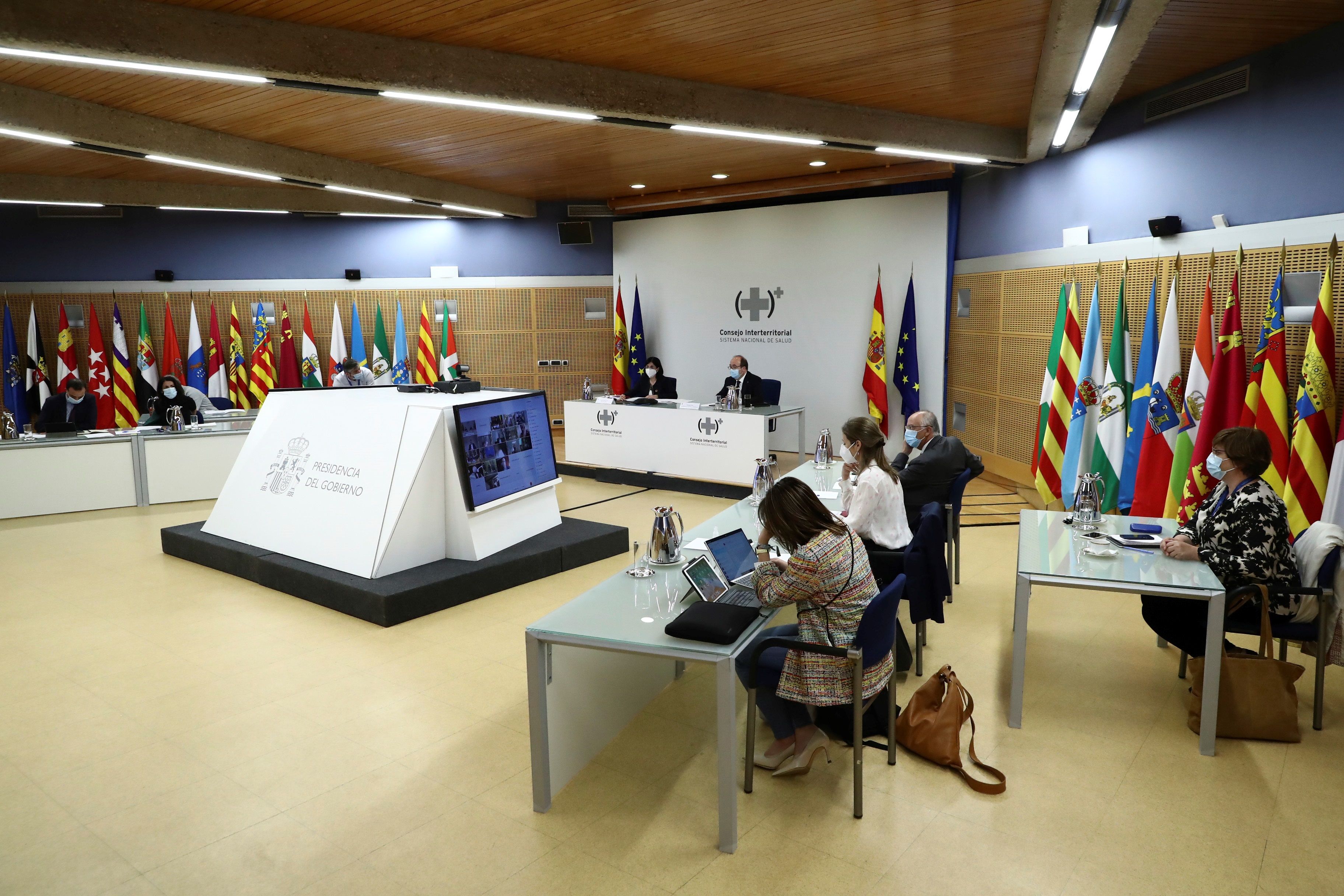 La ministre de la Santé, Carolina Darias, à la réunion du Conseil interterritorial de la santé.