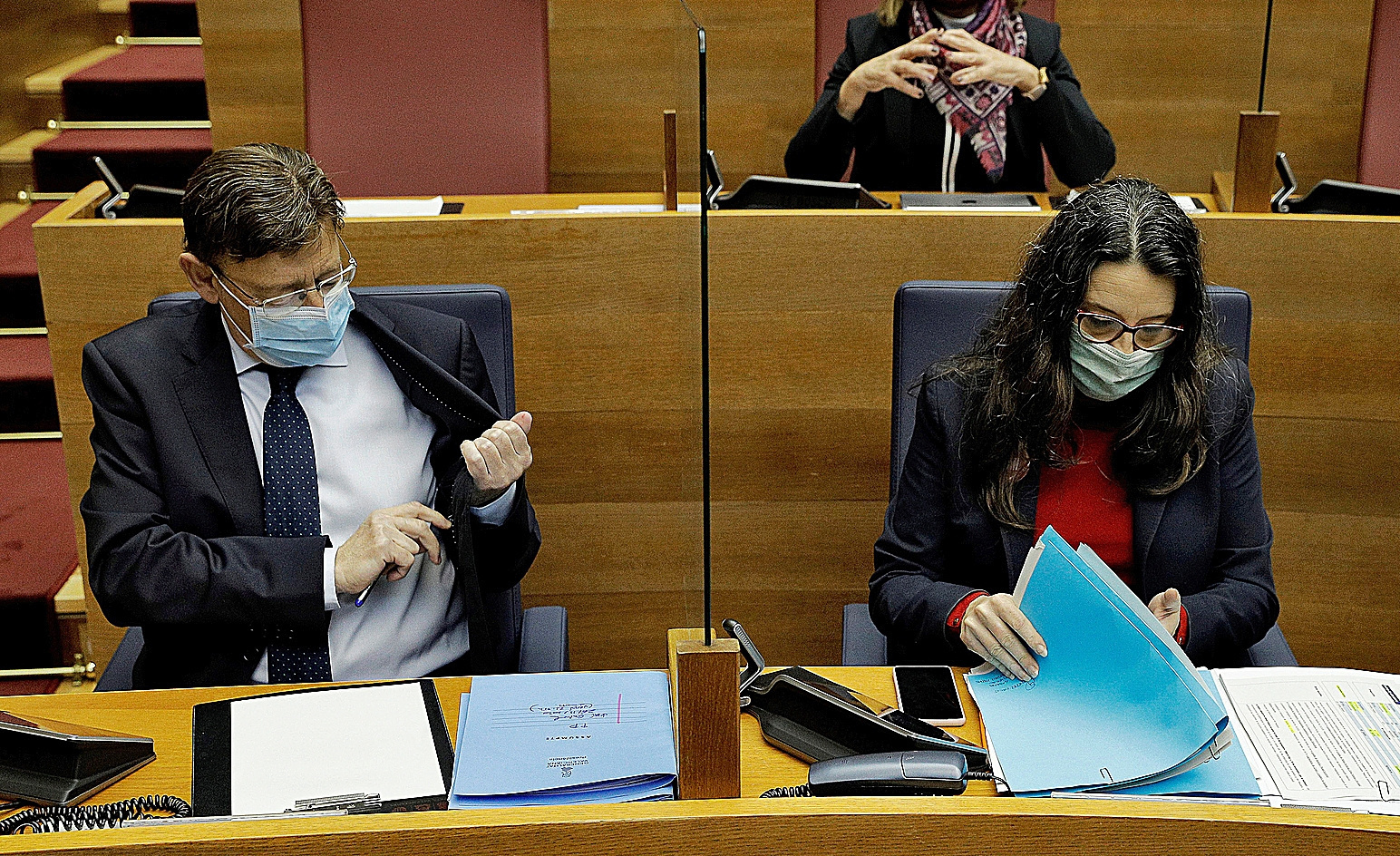 Ximo Puig et le vice-président valencien, M