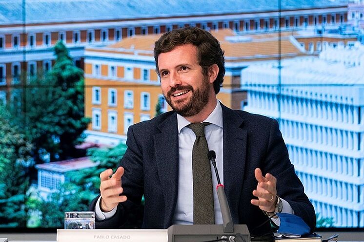 Le président du Parti populaire, Pablo Casado.