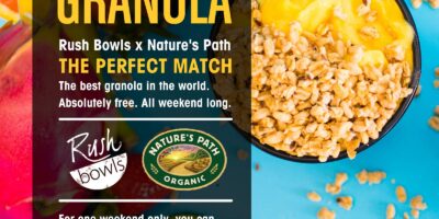 Rush Bowls annonce la promotion du printemps 2021 avec Nature&rsquo;s Path