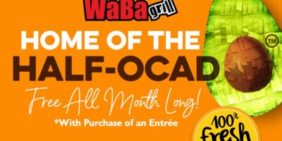 WaBa Grill offrant un avocat gratuit avec achat d&rsquo;entrée en mai en partenariat avec la marque Avocados From Mexico