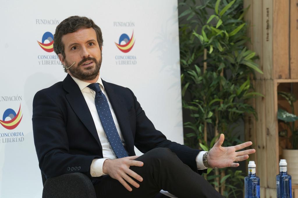 Pablo Casado, dans un acte de la Fundaci