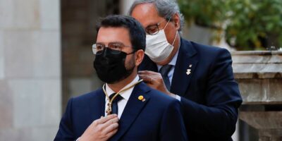 Aragons prend possession, promettant une amnistie à Junqueras et aux prisonniers du «  procs  »