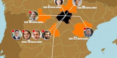 Soria MAINTENANT!  calcule quand Sánchez et les politiciens qui se rencontreront à Soria devraient partir s&rsquo;ils étaient en transports en commun: la plupart n&rsquo;arriveraient pas le jour même