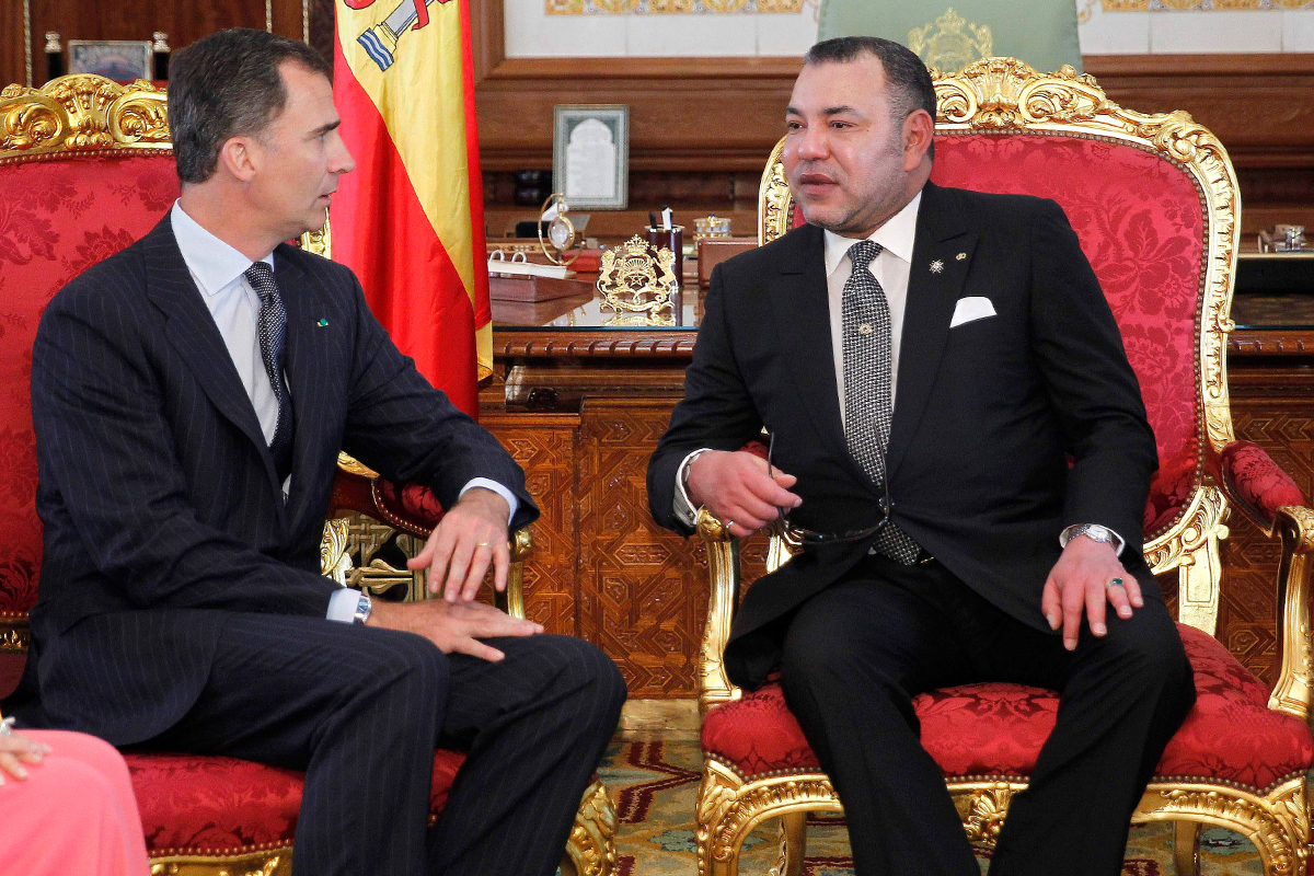 Felipe VI et Mohamed VI, à Rabat en 2014.
