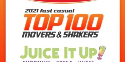 Juice It Up!  Nommé dans le Top 100 des Movers & Shakers de Fast Casual