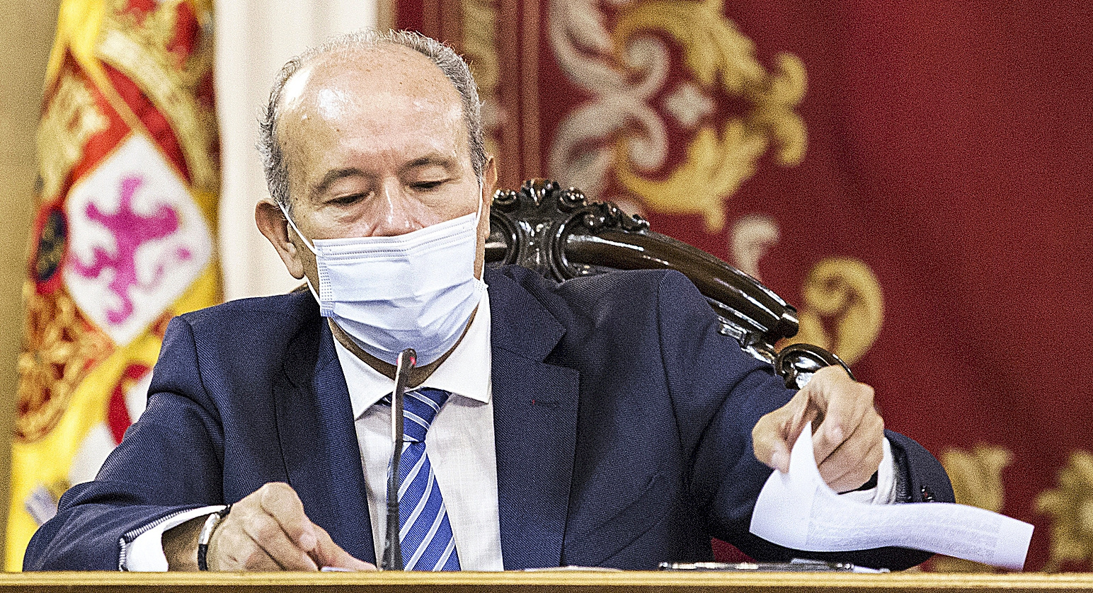 Le ministre de la Justice, Juan Carlos Campo, hier lors d'une apparition au Sénat.