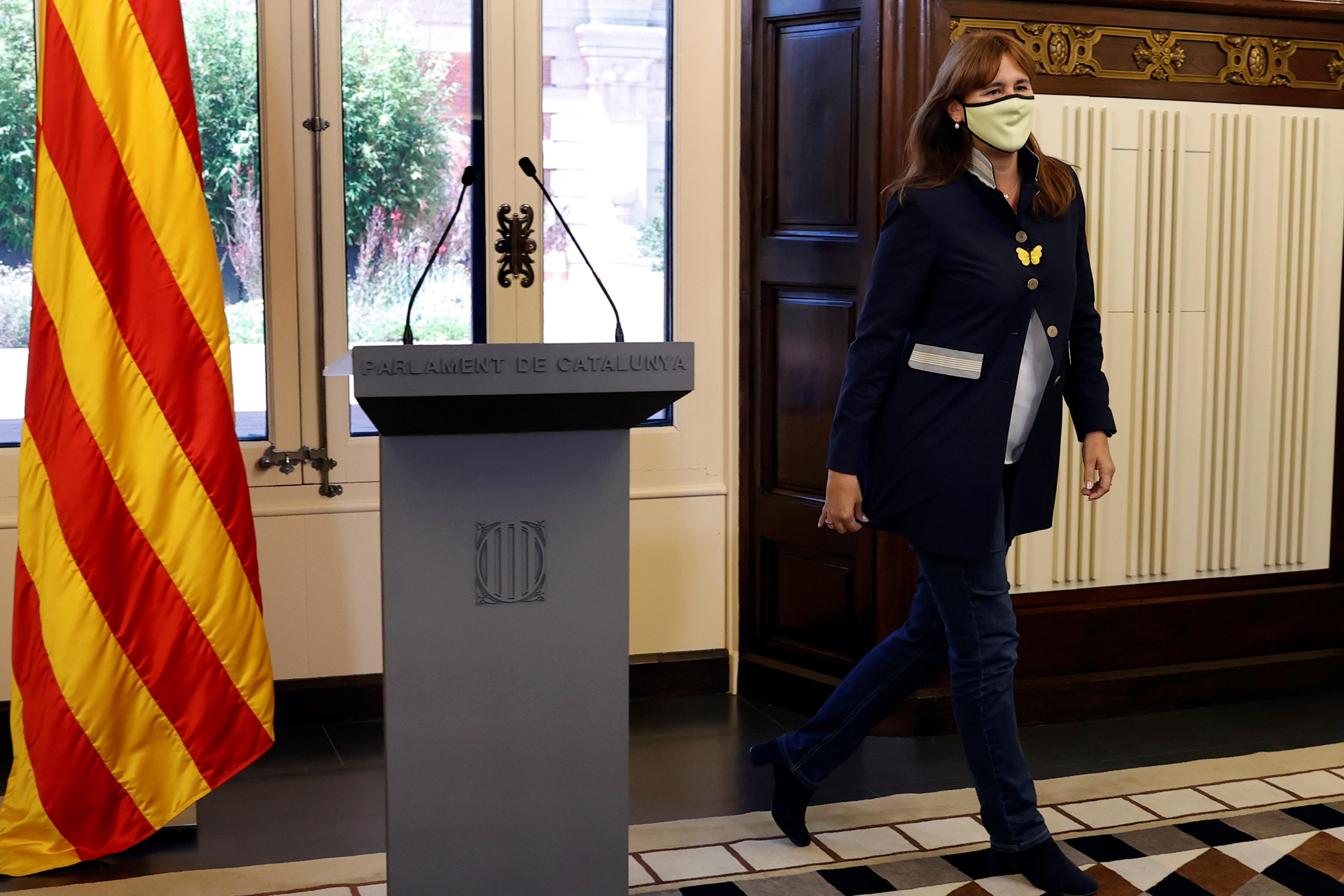La présidente du Parlement, Laura Borr
