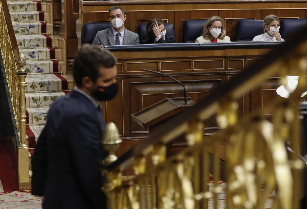 Pablo Casado se dirige vers son esca