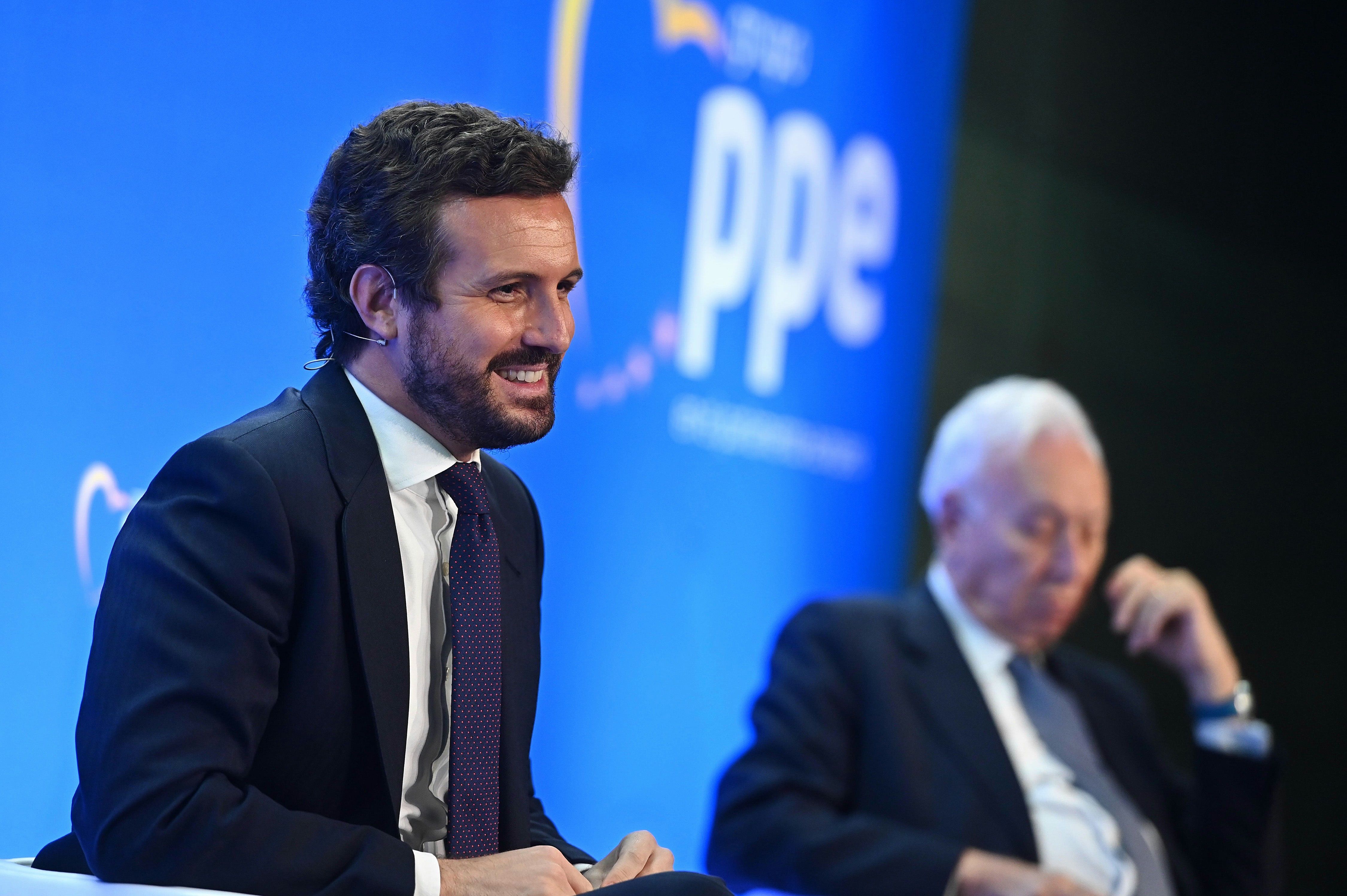 Pablo Casado, ce lundi à Madrid.