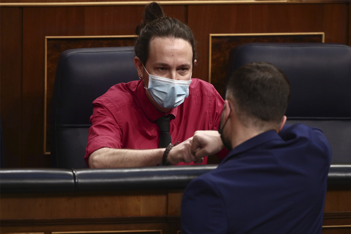Pablo Iglesias et Gabriel Rufi