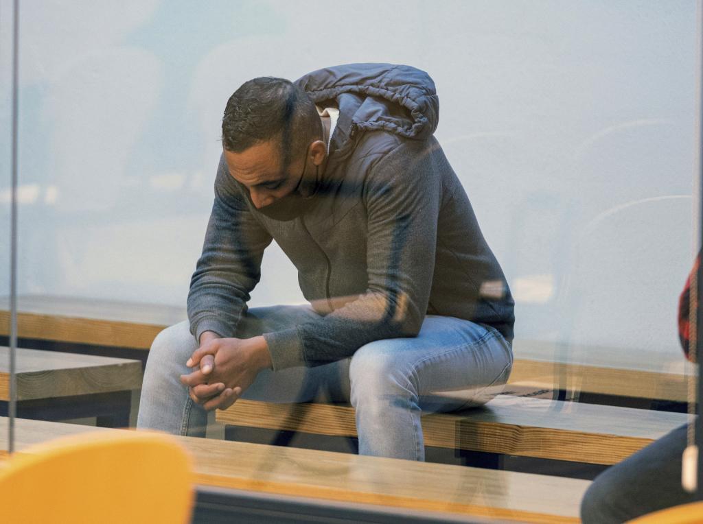 L'accusé Driss Oukabir, lors du procès.