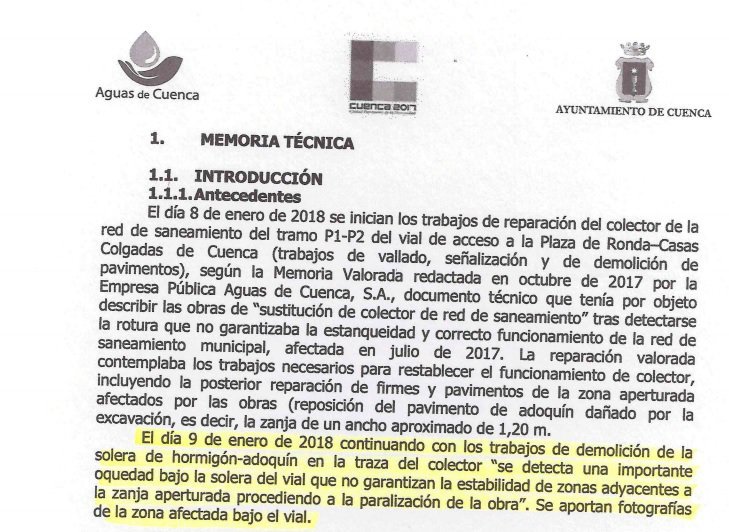 Un rapport sur les eaux de Cuenca qui a mis en garde