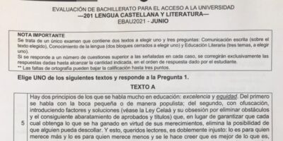 Un article dans EL MUNDO sur « l&rsquo;abaissement des agréés et des qualifications » de la loi Cela, dans la Selectividad de Murcia