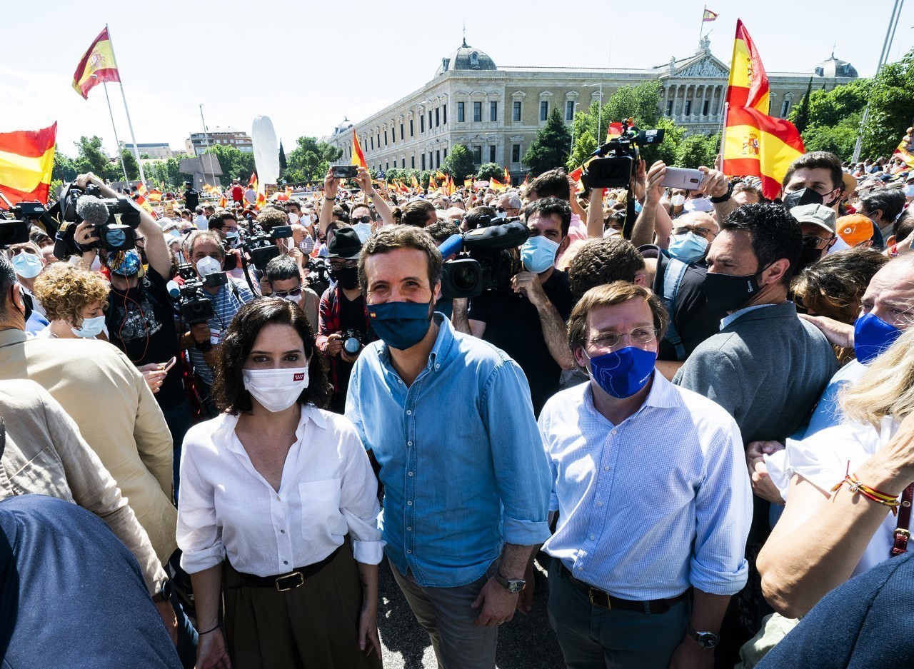 Pablo Casado, avec Isabel D