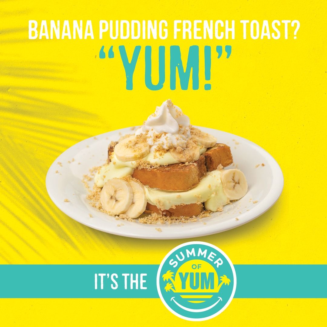 Pancakes Key Lime Pie et Banana Pudding French Toast rejoignez le menu Eggs Up Grill pour l'été