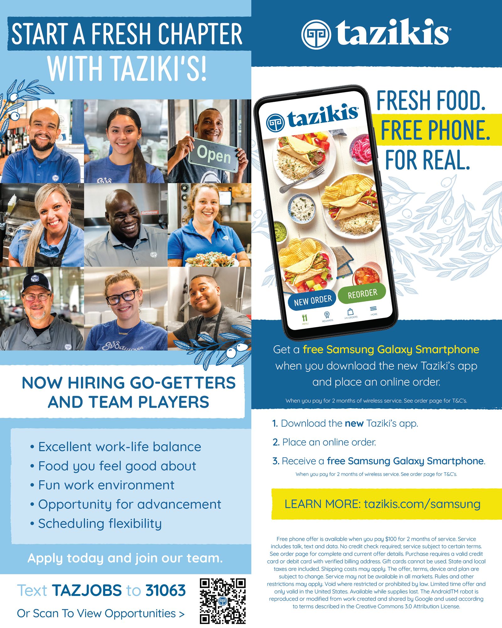 Le Café méditerranéen de Taziki dévoile une nouvelle application et une nouvelle plate-forme de commande en ligne améliorant l'expérience client