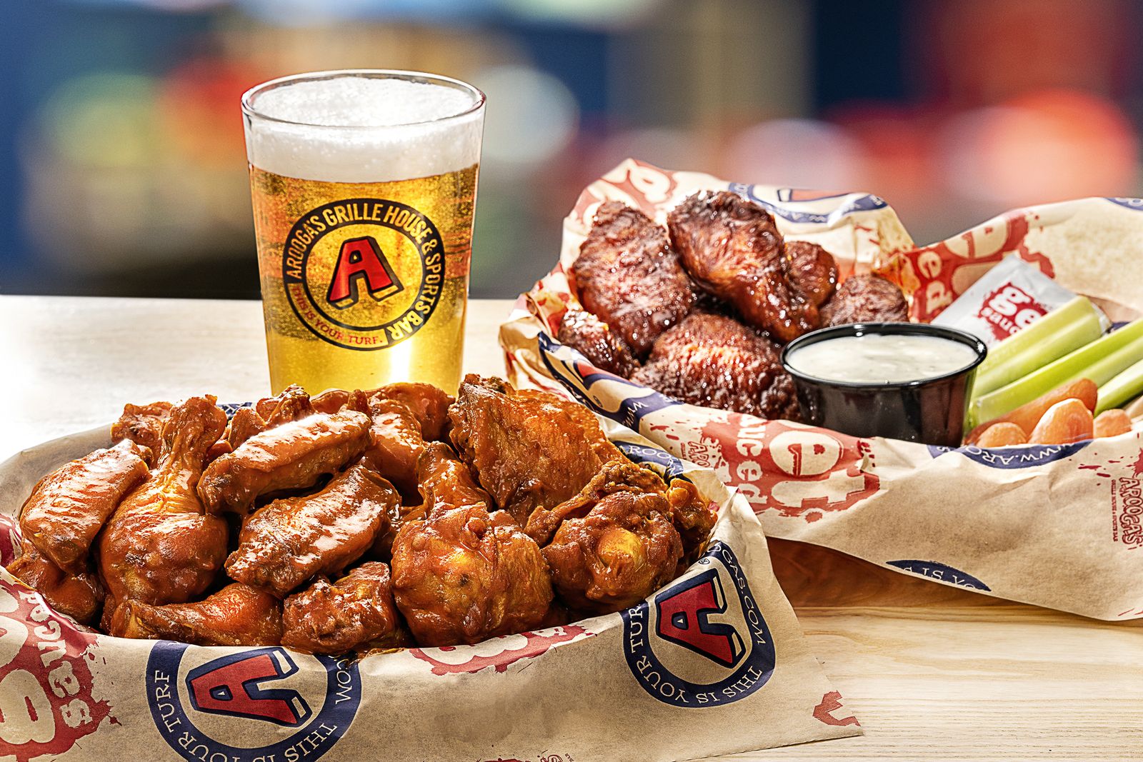 Arooga's Grille House & Sports Bar Faux Wings Arooga's Grille House & Sports Bar reconnus parmi les meilleures franchises alimentaires 2021
