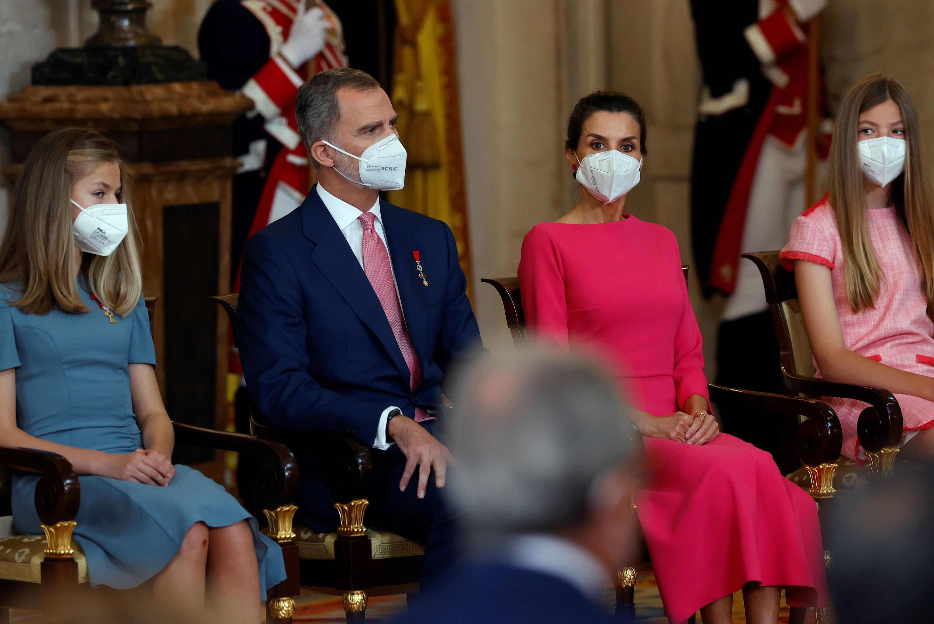 La famille royale, pendant l'acte