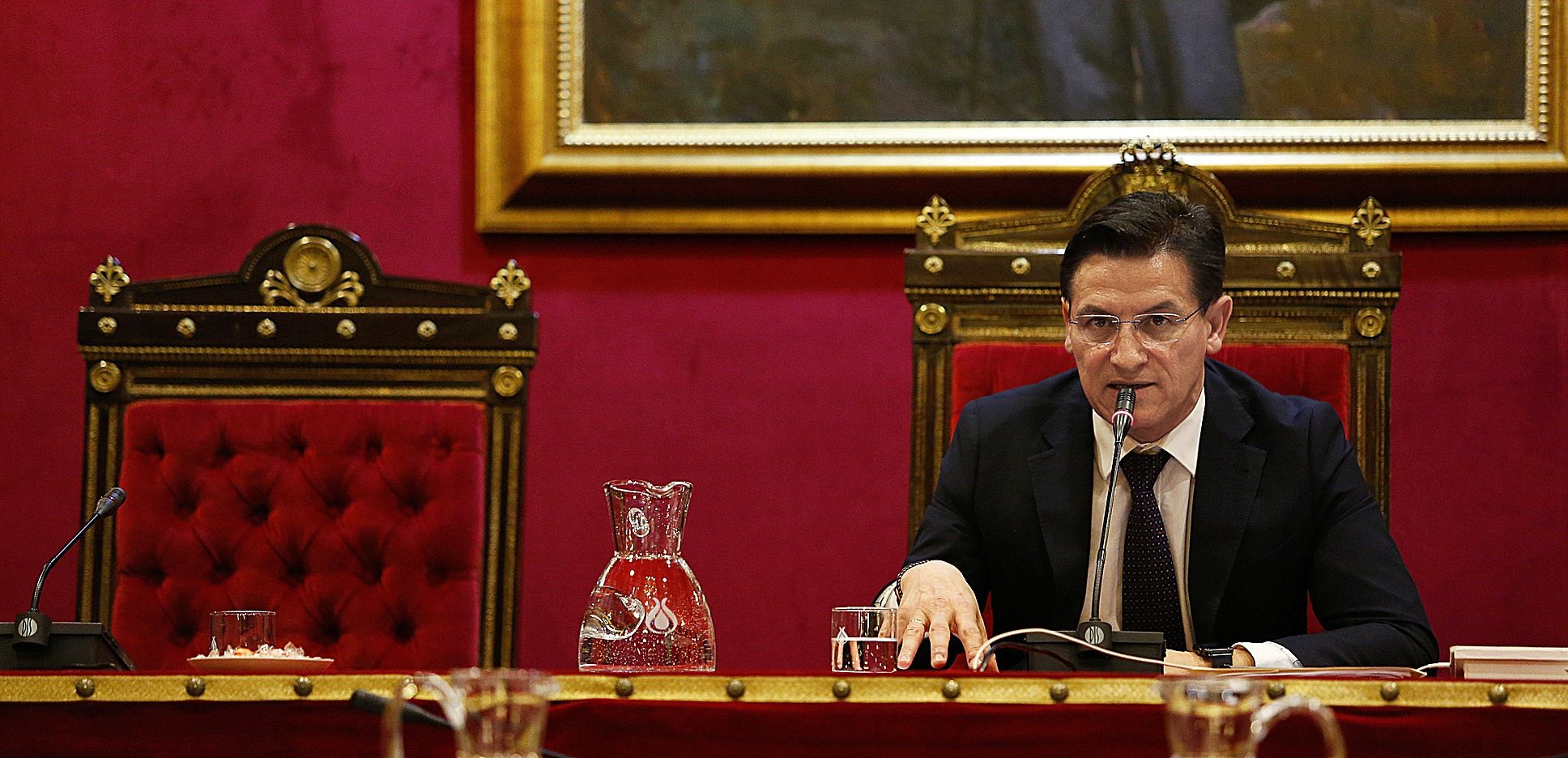Le maire de Grenade, Luis Salvador, de Ciudadanos, dans le sal